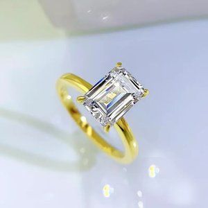 Certified 2.5ct. t.w. Diamond Emerald Cut Solitaire Engagement Ring